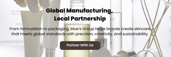 Moe's Group is a private label skincare USA.
